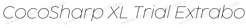 CocoSharp XL Trial Extrabold字体转换